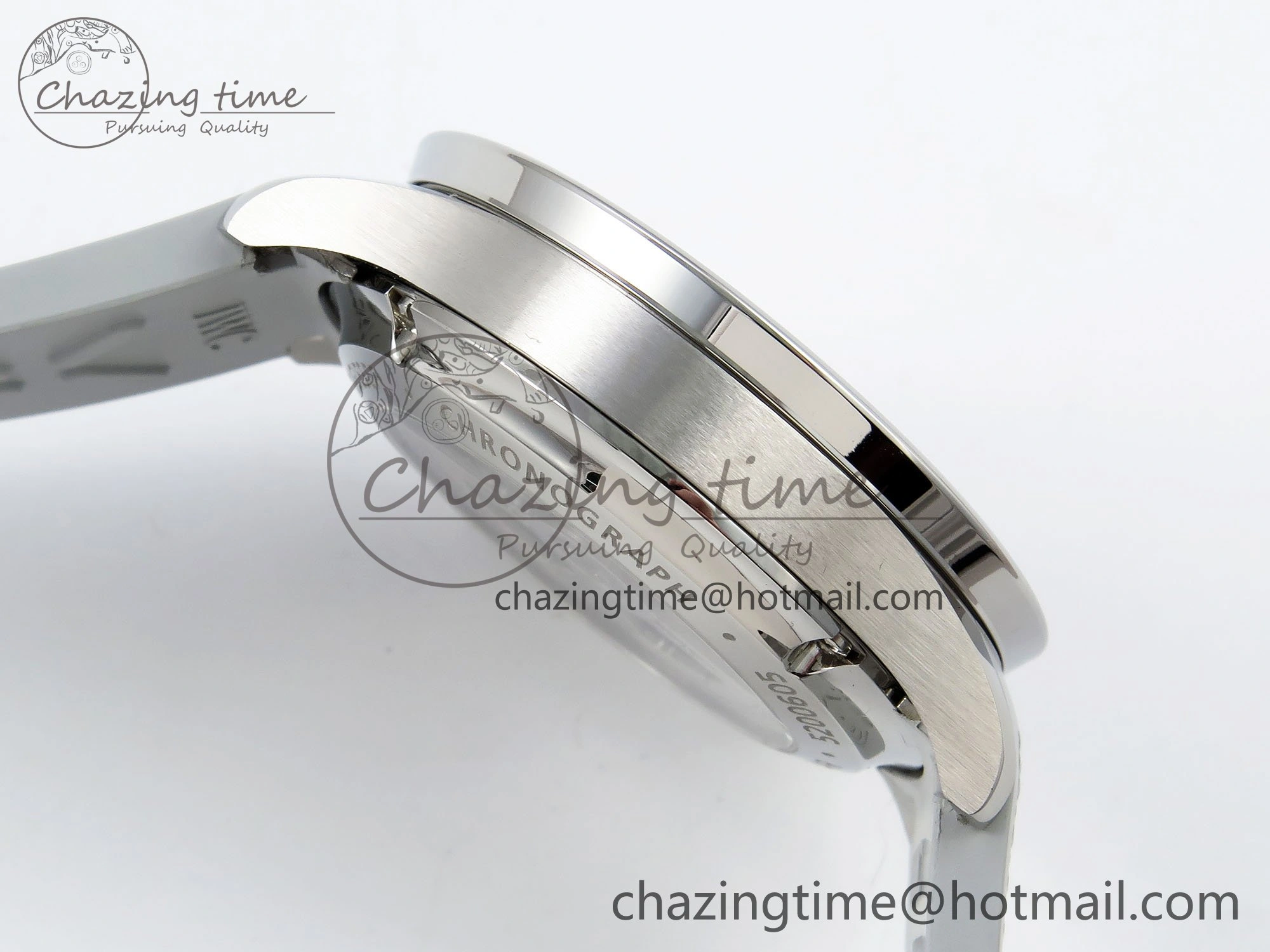 Portuguese Chrono IW3716 Z+F 1:1 Best Edition White Dial on Gray Rubber Strap A69355
