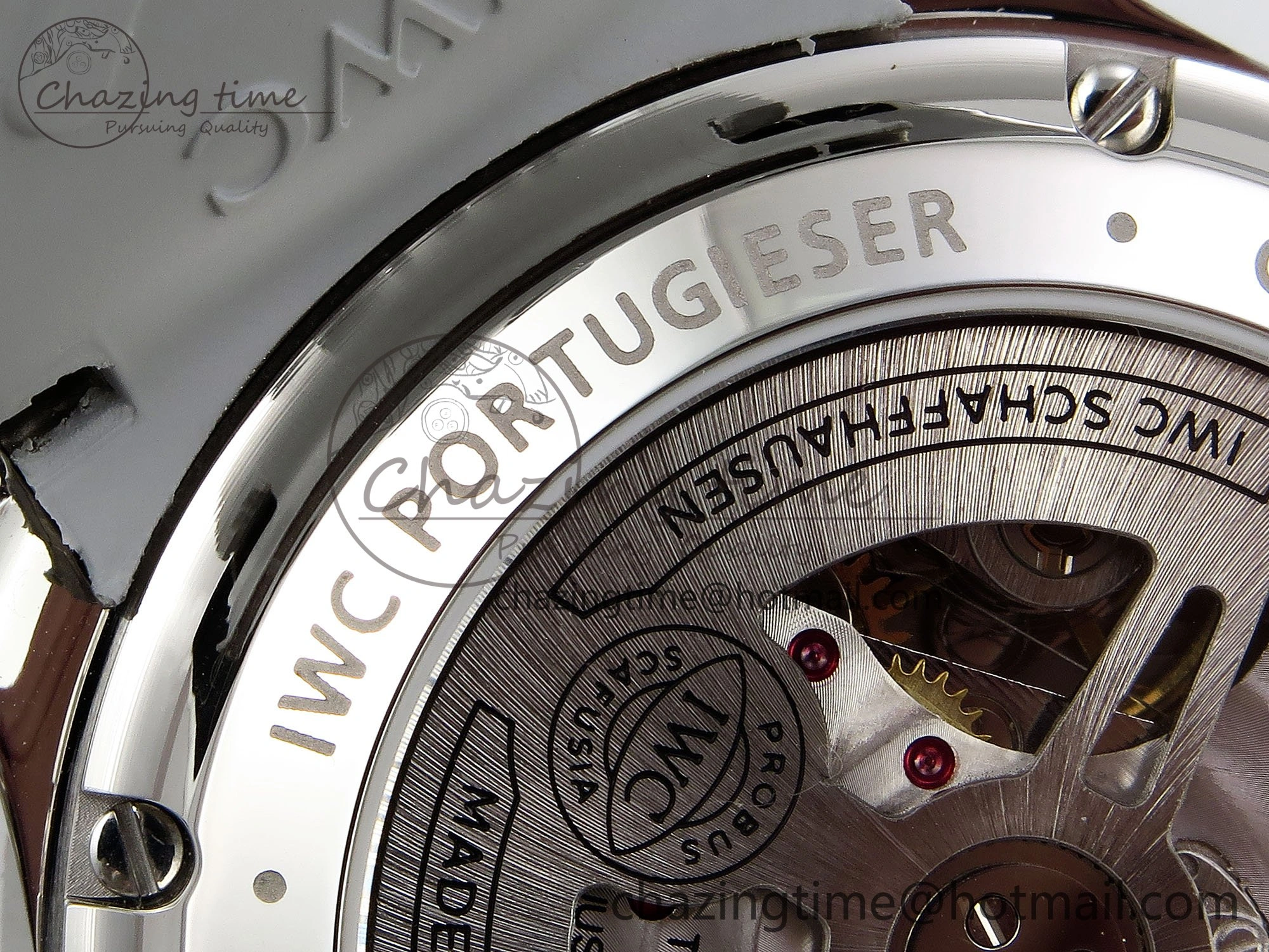 Portuguese Chrono IW3716 Z+F 1:1 Best Edition White Dial on Gray Rubber Strap A69355