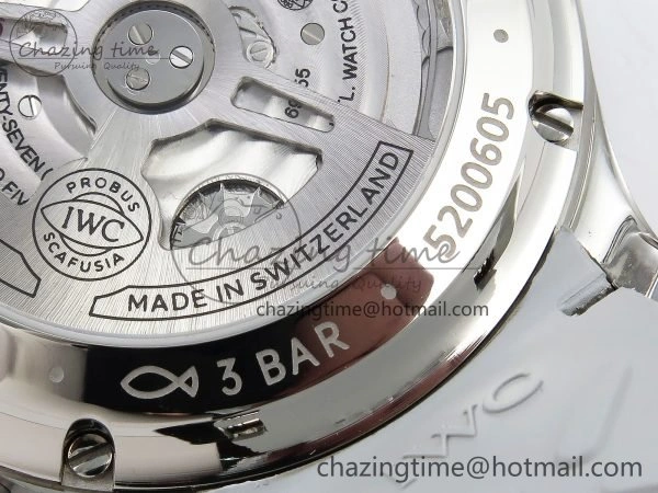 Portuguese Chrono IW3716 Z+F 1:1 Best Edition White Dial on Gray Rubber Strap A69355