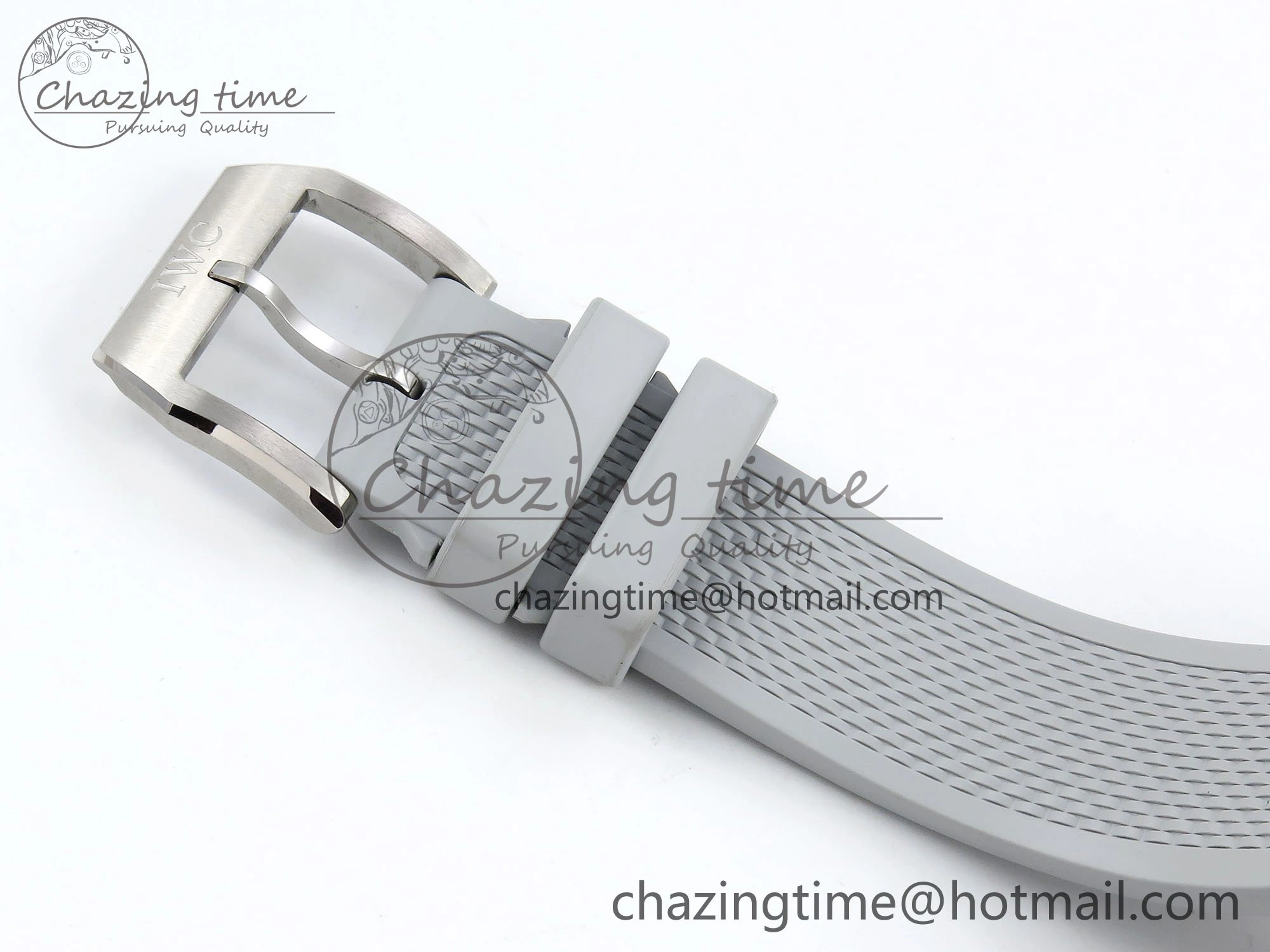Portuguese Chrono IW3716 Z+F 1:1 Best Edition White Dial on Gray Rubber Strap A69355