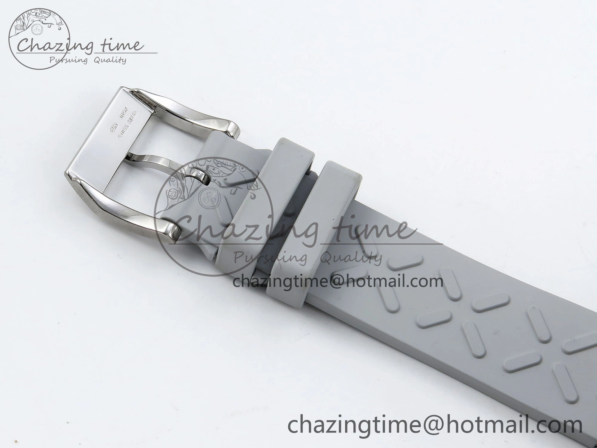 Portuguese Chrono IW3716 Z+F 1:1 Best Edition White Dial on Gray Rubber Strap A69355