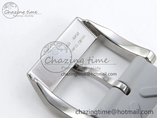 Portuguese Chrono IW3716 Z+F 1:1 Best Edition White Dial on Gray Rubber Strap A69355