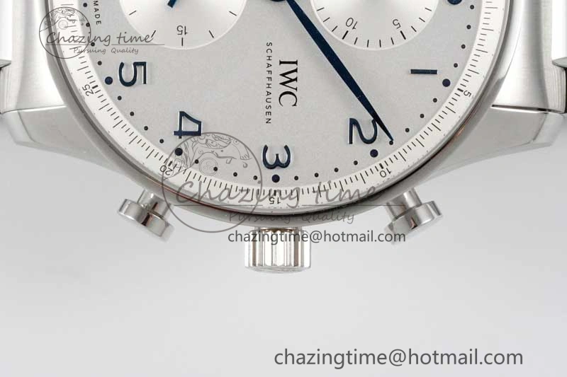 Portuguese Chrono IW3716 ZF 1:1 Best Edition White Dial on SS Bracelet A69355