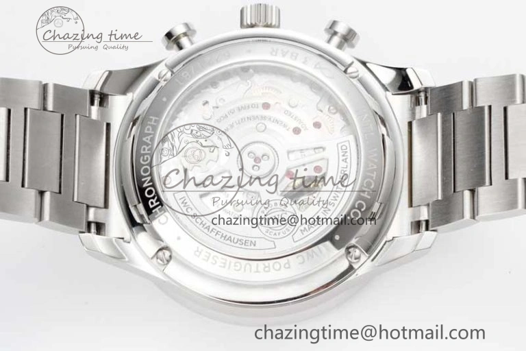 Portuguese Chrono IW3716 ZF 1:1 Best Edition White Dial on SS Bracelet A69355