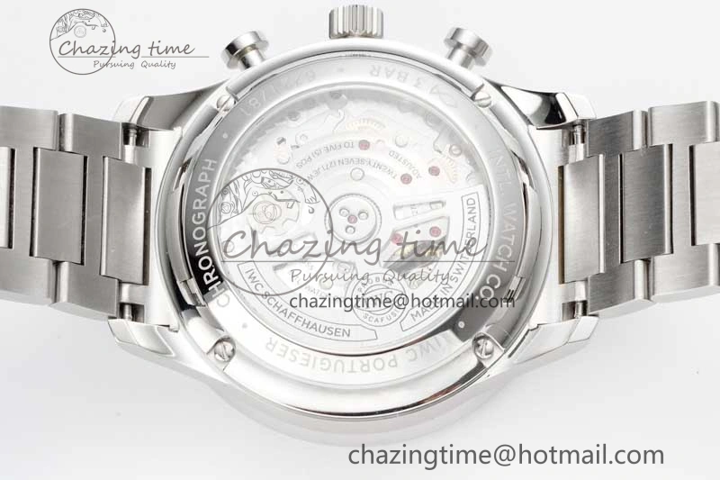 Portuguese Chrono IW3716 ZF 1:1 Best Edition White Dial on SS Bracelet A69355