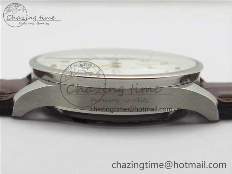 Portuguese Chrono IW371604 ZF 1:1 Best Edition White Dial on Brown Leather Strap A69355
