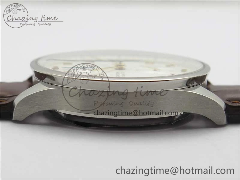 Portuguese Chrono IW371604 ZF 1:1 Best Edition White Dial on Brown Leather Strap A69355