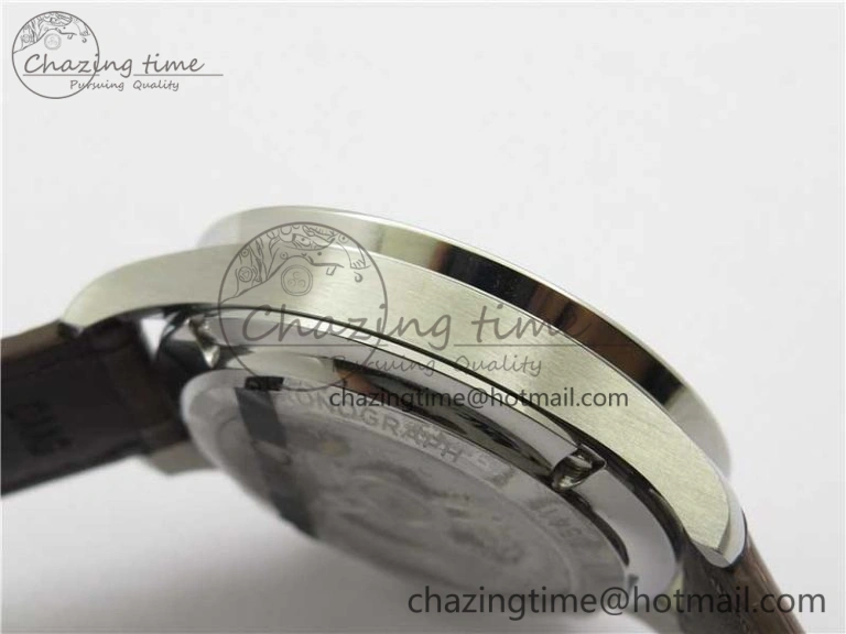 Portuguese Chrono IW371604 ZF 1:1 Best Edition White Dial on Brown Leather Strap A69355