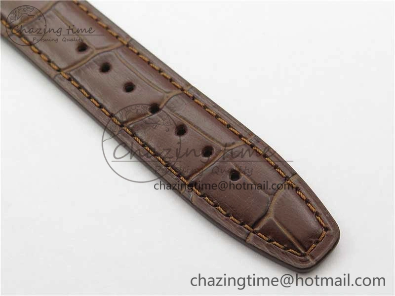Portuguese Chrono IW371604 ZF 1:1 Best Edition White Dial on Brown Leather Strap A69355