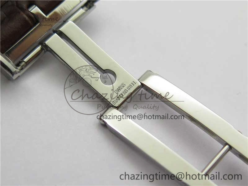 Portuguese Chrono IW371604 ZF 1:1 Best Edition White Dial on Brown Leather Strap A69355