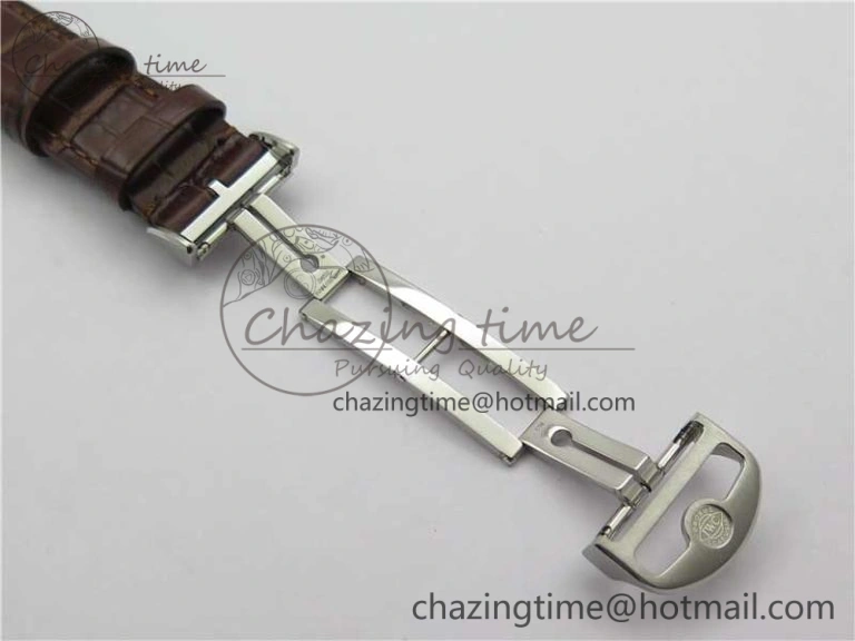 Portuguese Chrono IW371604 ZF 1:1 Best Edition White Dial on Brown Leather Strap A69355