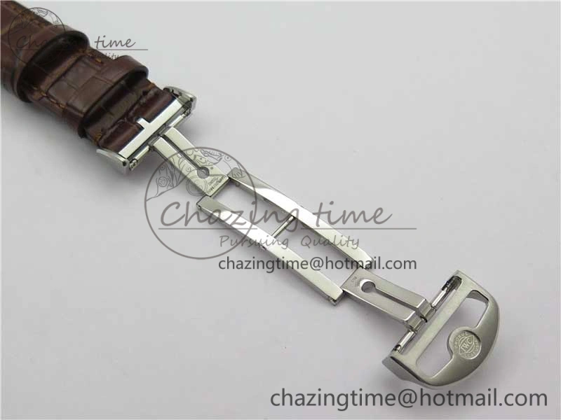 Portuguese Chrono IW371604 ZF 1:1 Best Edition White Dial on Brown Leather Strap A69355