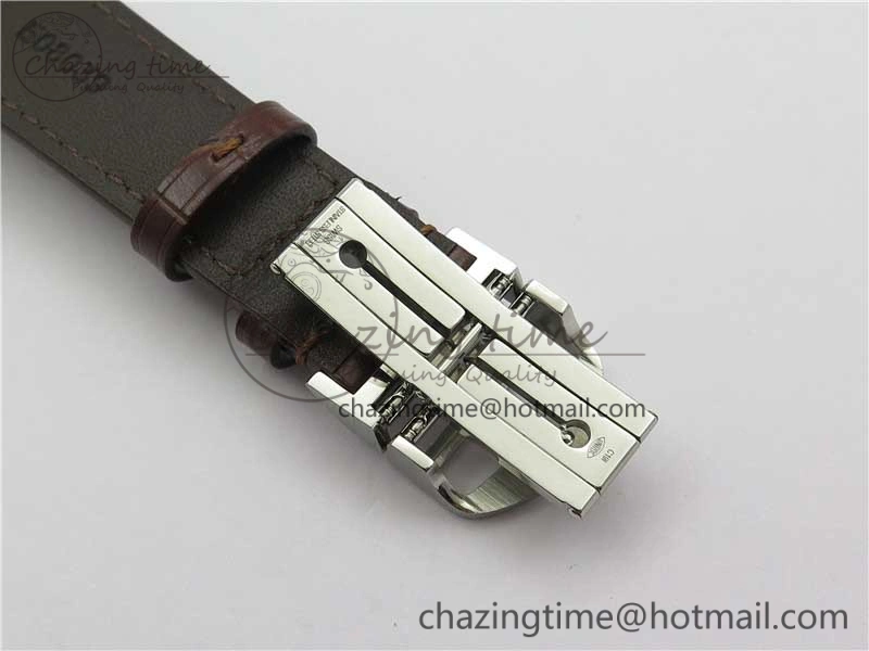 Portuguese Chrono IW371604 ZF 1:1 Best Edition White Dial on Brown Leather Strap A69355
