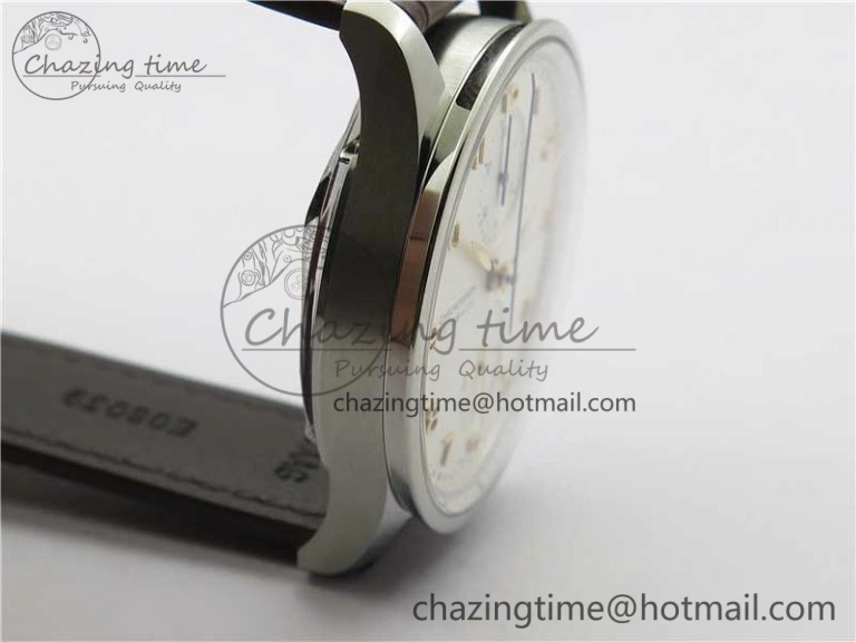 Portuguese Chrono IW371604 ZF 1:1 Best Edition White Dial on Brown Leather Strap A69355