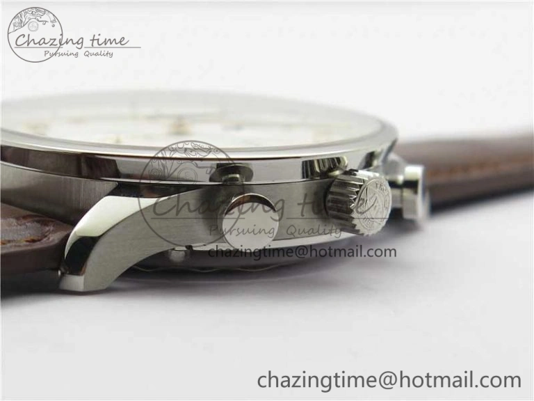 Portuguese Chrono IW371604 ZF 1:1 Best Edition White Dial on Brown Leather Strap A69355
