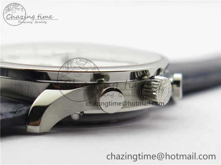 Portuguese Chrono IW371605 ZF 1:1 Best Edition White Dial on Black Leather Strap A69355