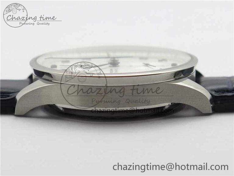 Portuguese Chrono IW371605 ZF 1:1 Best Edition White Dial on Black Leather Strap A69355
