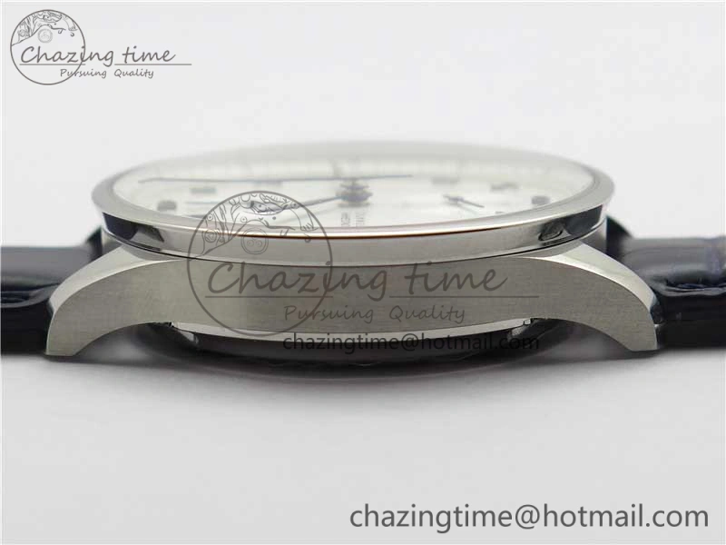 Portuguese Chrono IW371605 ZF 1:1 Best Edition White Dial on Black Leather Strap A69355