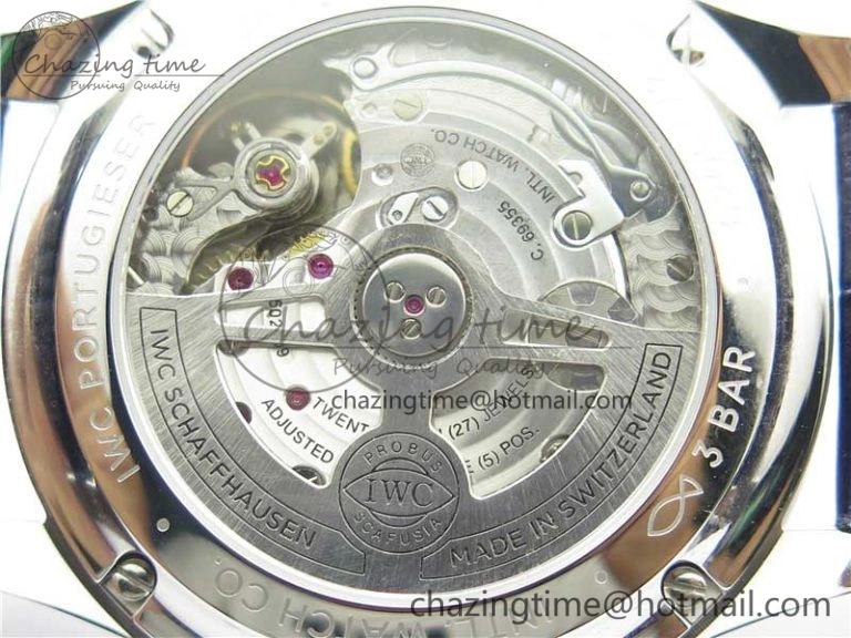Portuguese Chrono IW371605 ZF 1:1 Best Edition White Dial on Black Leather Strap A69355
