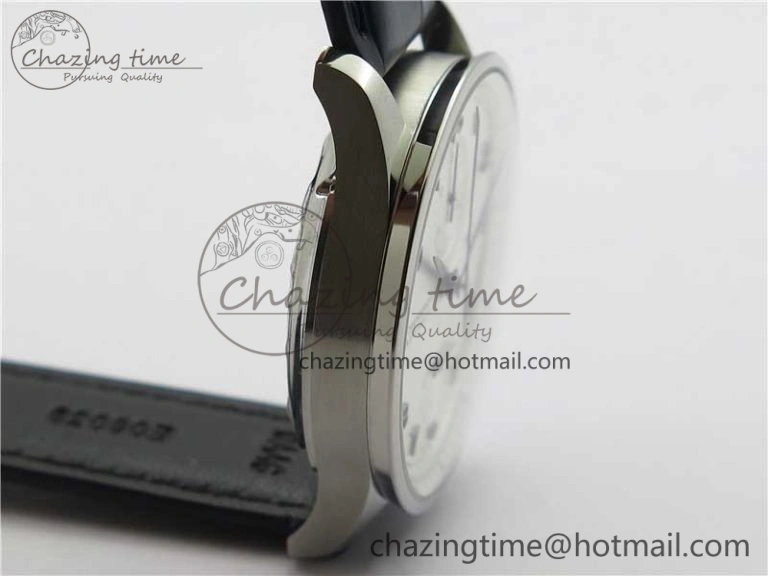 Portuguese Chrono IW371605 ZF 1:1 Best Edition White Dial on Black Leather Strap A69355