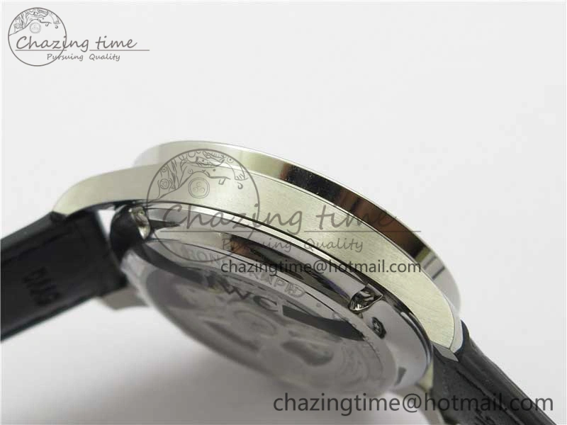 Portuguese Chrono IW371606 ZF 1:1 Best Edition Blue Dial on Black Leather Strap A69355