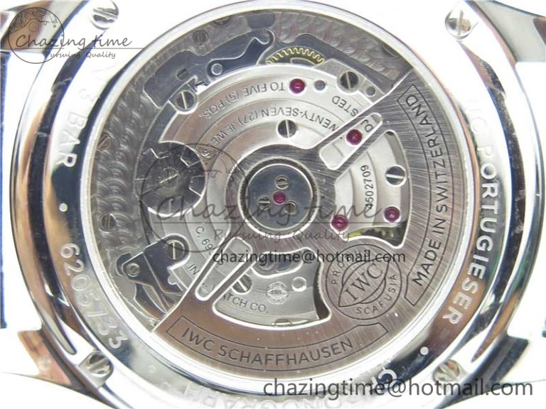 Portuguese Chrono IW371606 ZF 1:1 Best Edition Blue Dial on Black Leather Strap A69355