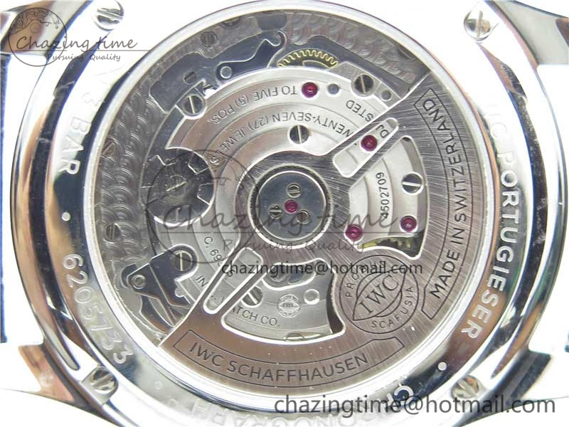 Portuguese Chrono IW371606 ZF 1:1 Best Edition Blue Dial on Black Leather Strap A69355