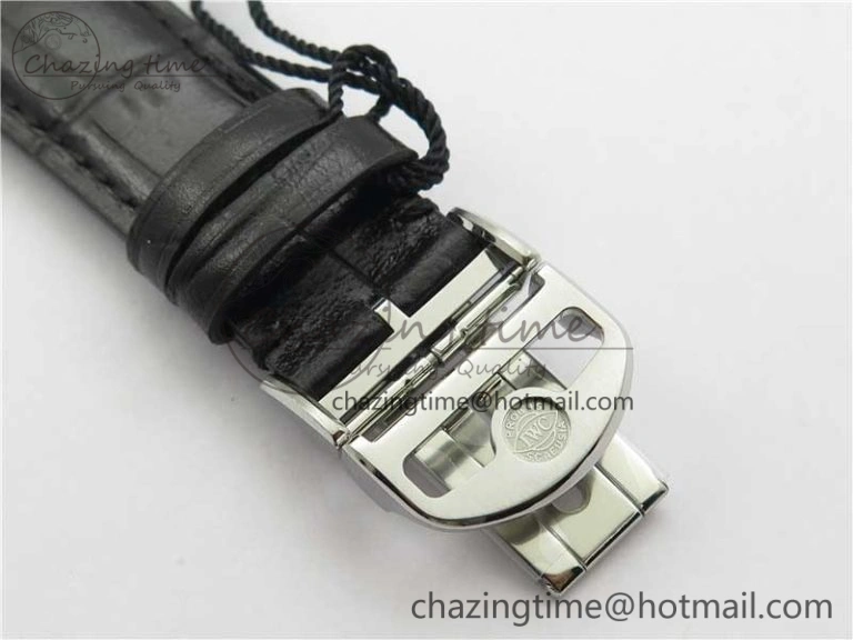 Portuguese Chrono IW371606 ZF 1:1 Best Edition Blue Dial on Black Leather Strap A69355