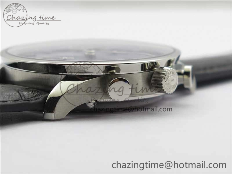 Portuguese Chrono IW371606 ZF 1:1 Best Edition Blue Dial on Black Leather Strap A69355