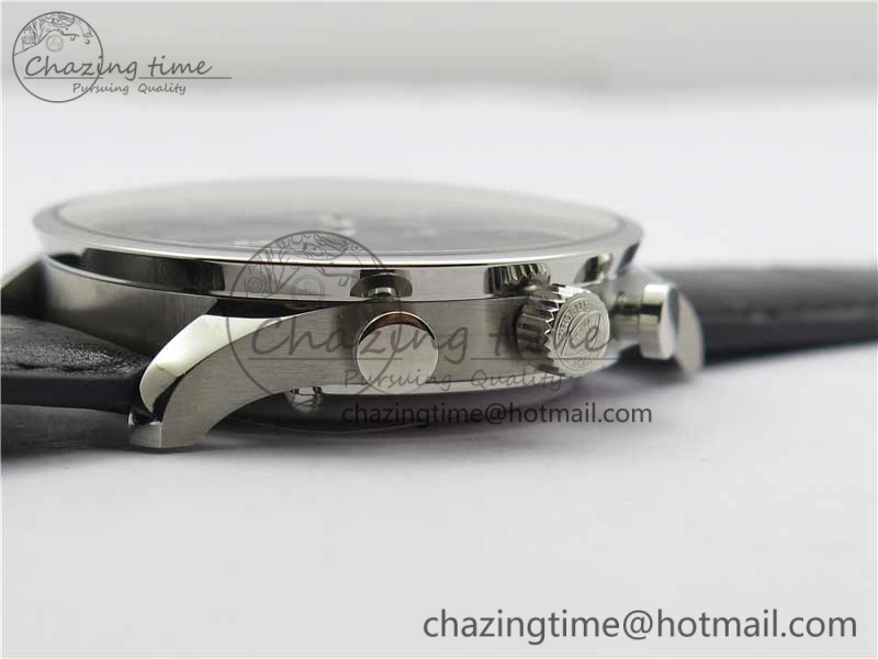 Portuguese Chrono IW371609 ZF 1:1 Best Edition Black Dial on Black Leather Strap A69355