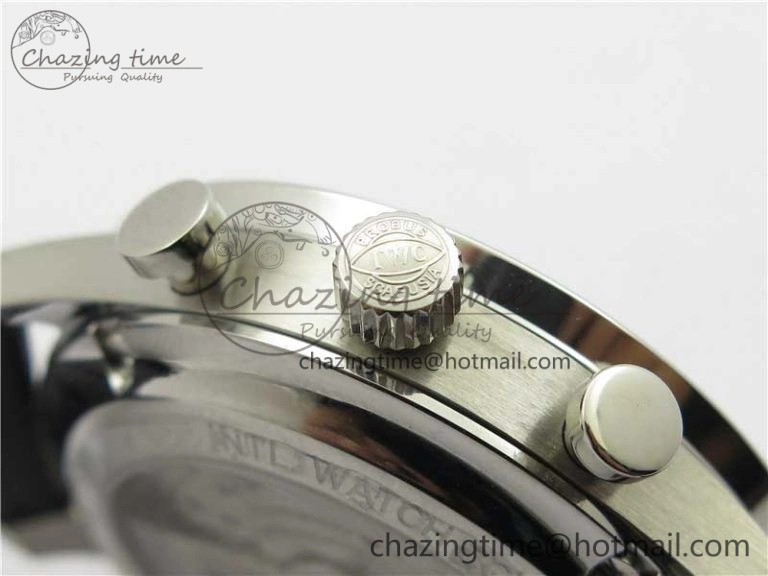 Portuguese Chrono IW371609 ZF 1:1 Best Edition Black Dial on Black Leather Strap A69355