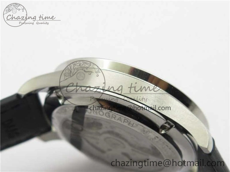 Portuguese Chrono IW371609 ZF 1:1 Best Edition Black Dial on Black Leather Strap A69355