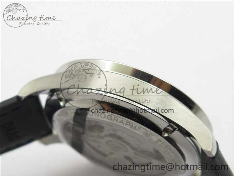 Portuguese Chrono IW371609 ZF 1:1 Best Edition Black Dial on Black Leather Strap A69355