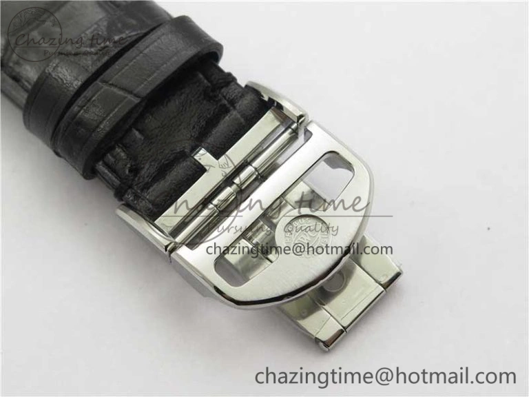 Portuguese Chrono IW371609 ZF 1:1 Best Edition Black Dial on Black Leather Strap A69355