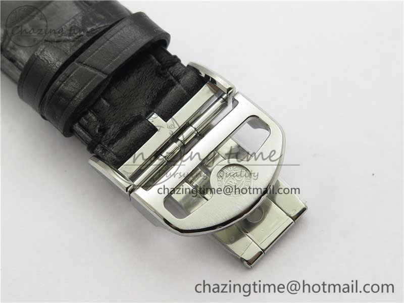 Portuguese Chrono IW371609 ZF 1:1 Best Edition Black Dial on Black Leather Strap A69355
