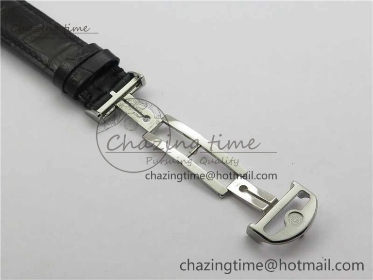 Portuguese Chrono IW371609 ZF 1:1 Best Edition Black Dial on Black Leather Strap A69355