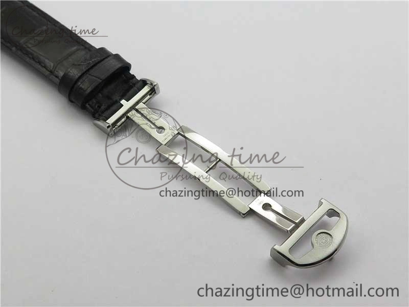 Portuguese Chrono IW371609 ZF 1:1 Best Edition Black Dial on Black Leather Strap A69355