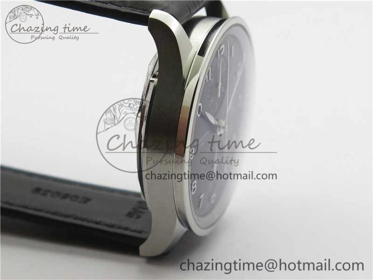 Portuguese Chrono IW371609 ZF 1:1 Best Edition Black Dial on Black Leather Strap A69355