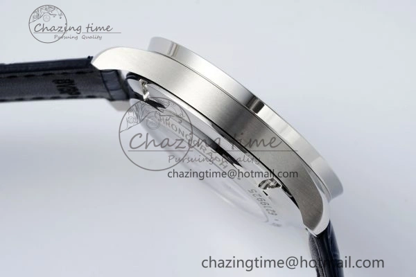 Portuguese Chrono IW371620 APSF 1:1 Best Edition White Blue Dial on Blue Leather Strap A69355