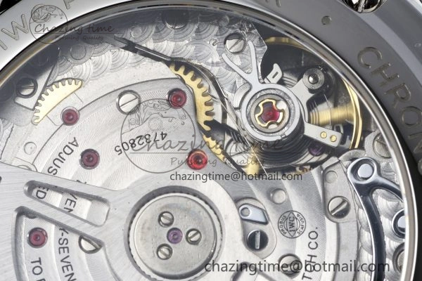 Portuguese Chrono IW371620 APSF 1:1 Best Edition White Blue Dial on Blue Leather Strap A69355