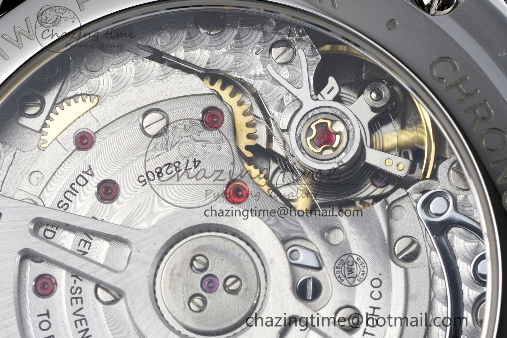 Portuguese Chrono IW371620 APSF 1:1 Best Edition White Blue Dial on Blue Leather Strap A69355