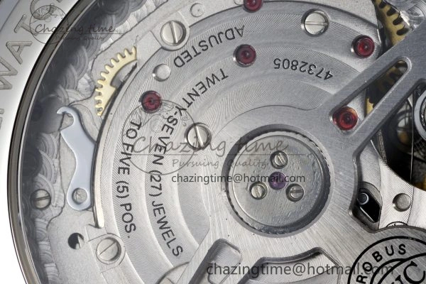 Portuguese Chrono IW371620 APSF 1:1 Best Edition White Blue Dial on Blue Leather Strap A69355