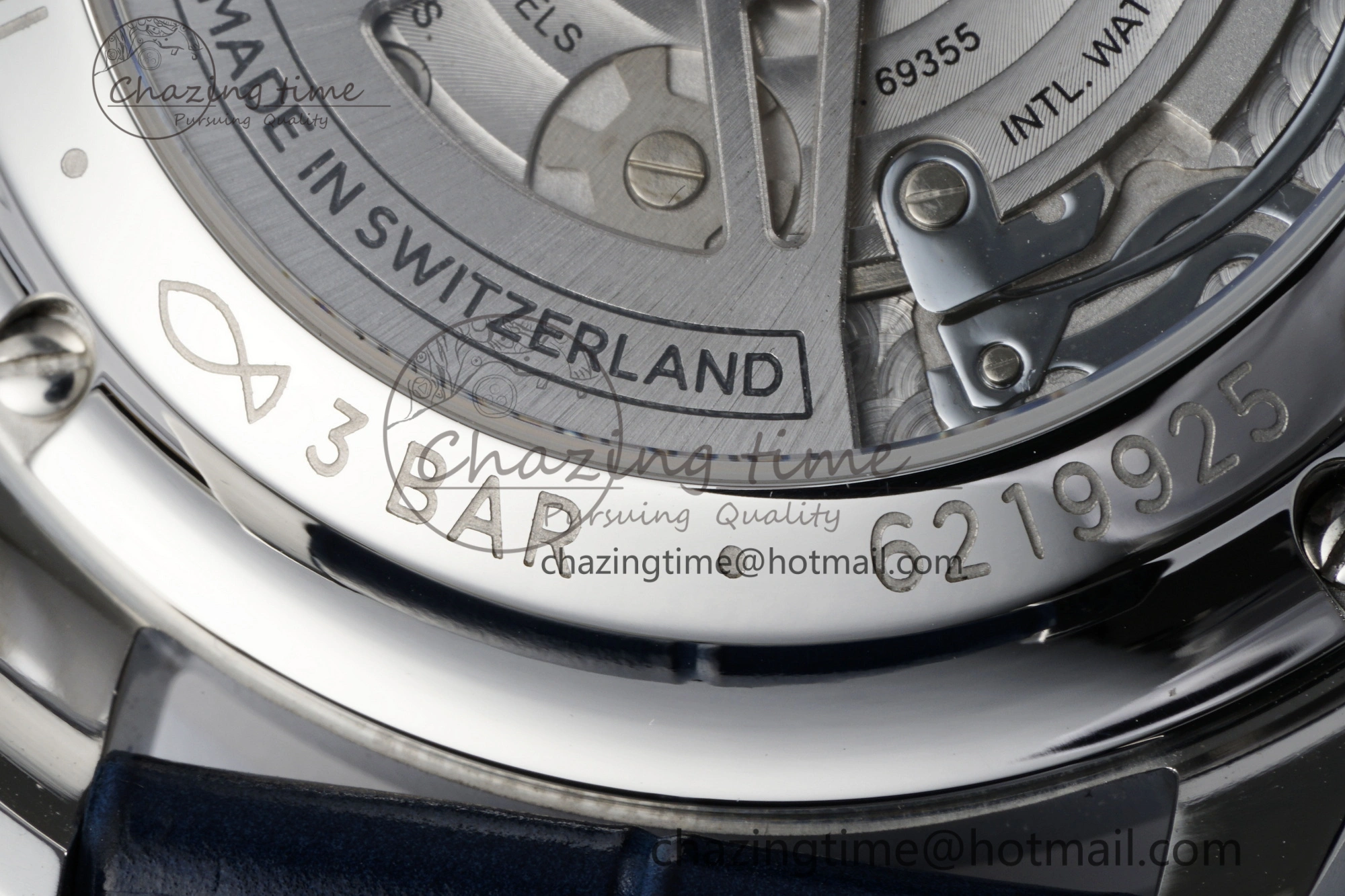 Portuguese Chrono IW371620 APSF 1:1 Best Edition White Blue Dial on Blue Leather Strap A69355