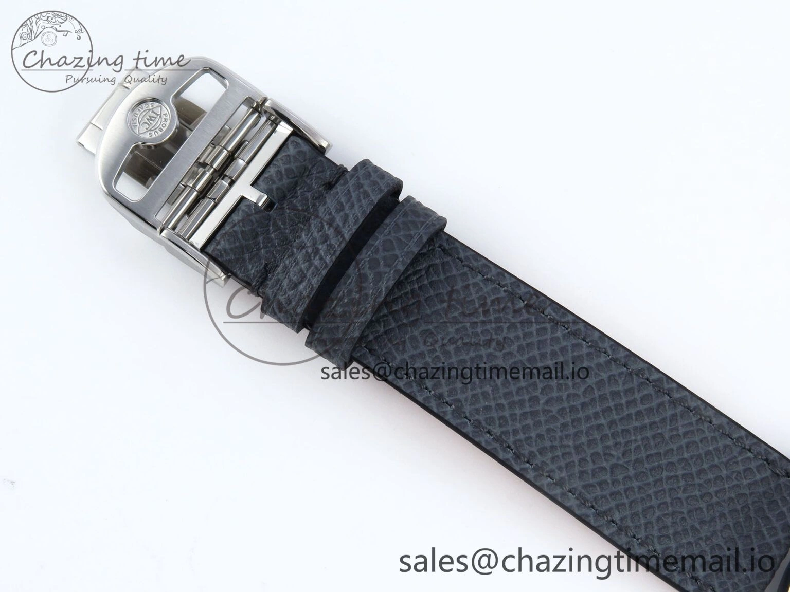 Portuguese Chrono IW371626 ZF 1:1 Best Edition Light Blue Dial on Blue Leather Strap A69355