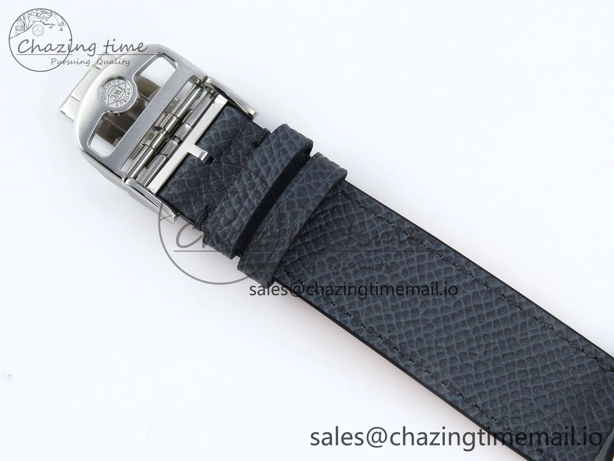 Portuguese Chrono IW371626 ZF 1:1 Best Edition Light Blue Dial on Blue Leather Strap A69355