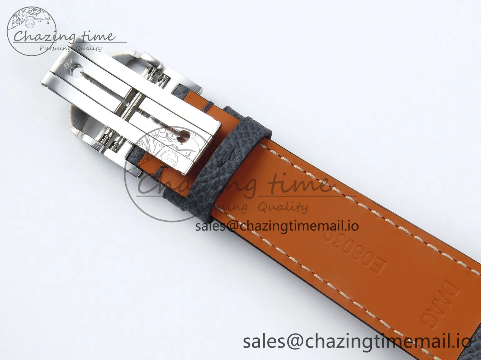 Portuguese Chrono IW371626 ZF 1:1 Best Edition Light Blue Dial on Blue Leather Strap A69355
