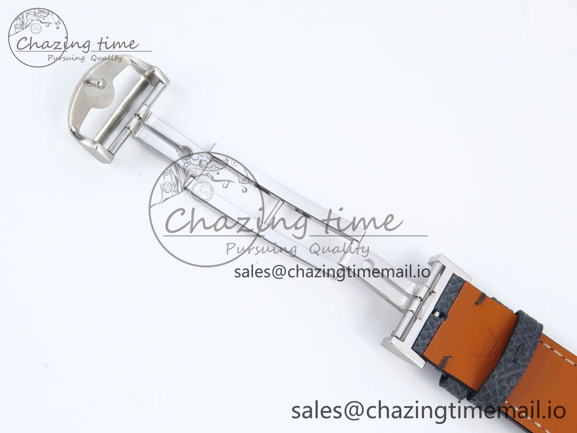 Portuguese Chrono IW371626 ZF 1:1 Best Edition Light Blue Dial on Blue Leather Strap A69355