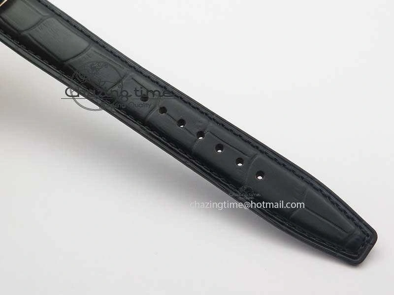 Portuguese Chrono RG IW371415 ZF 1:1 Best Edition Black Dial On Black Leather Strap A79350 (Slim Movement)