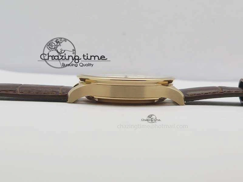 Portuguese Chrono RG IW371480 ZF 1:1 Best Edition White Dial On Brown Leather Strap A7750 V3
