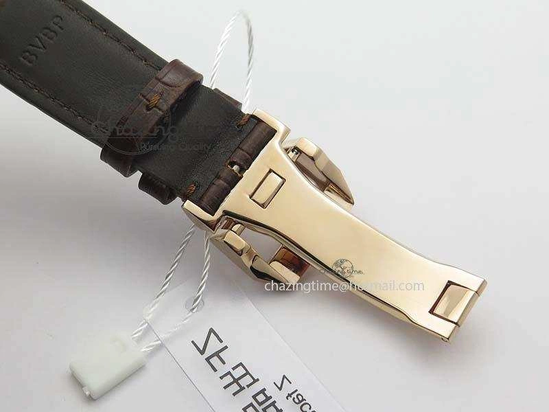 Portuguese Chrono RG IW371480 ZF 1:1 Best Edition White Dial On Brown Leather Strap A7750 V3